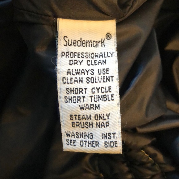 Shea Paris Vail size 14 Suede Leather & Fur Parka Made in USA Cinched Waist Tan - Picture 10 of 16